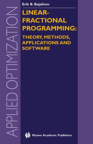 Stock image for Linear-Fractional Programming Theory, Methods, Applications and Software (Applied Optimization) for sale by BookOrders