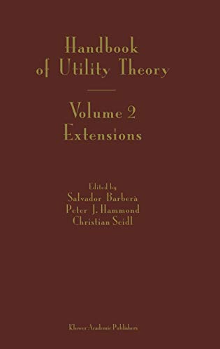 9781402077142: Handbook of Utility Theory: Extensions (2)