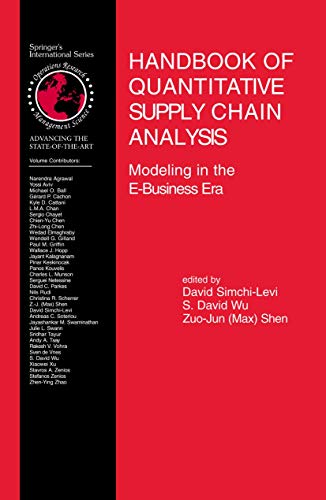 9781402079528: Handbook Of Quantitative Supply Chain Analysis: Modeling In The E-business Era: 74