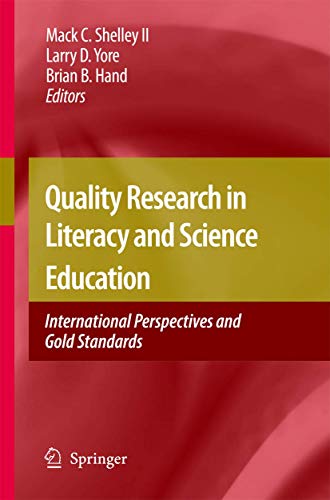 Beispielbild fr Quality Research in Literacy and Science Education International Perspectives and Gold Standards zum Verkauf von Buchpark