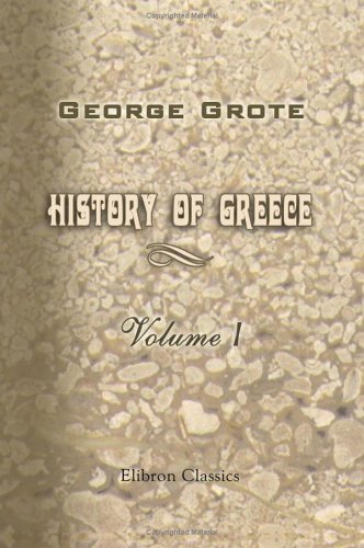 Beispielbild fr History of Greece: Volume 1 zum Verkauf von Revaluation Books