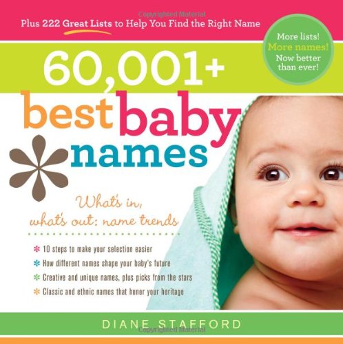 Beispielbild fr 60,001 Best Baby Names zum Verkauf von Better World Books