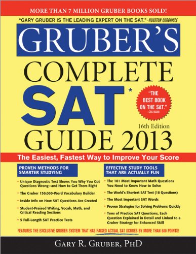 Beispielbild fr Gruber's Complete SAT Guide 2013 zum Verkauf von Better World Books