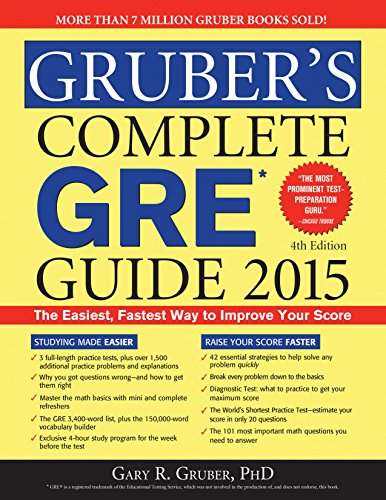 Stock image for Grubers Complete GRE Guide 2015 for sale by Hawking Books