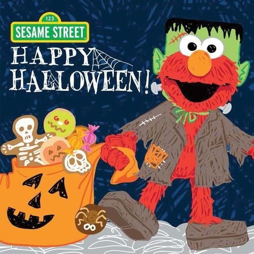 Beispielbild fr Happy Halloween!: A Spooky Sesame Street Treat (Elmo Books and Halloween Gifts for Toddlers and Kids) (Sesame Street Scribbles) zum Verkauf von Wonder Book