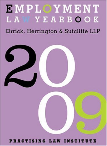 Beispielbild fr Employment Law Yearbook 2009 zum Verkauf von Hay-on-Wye Booksellers