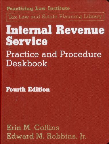 Beispielbild fr Internal Revenue Service Practice and Procedure Deskbook zum Verkauf von dsmbooks