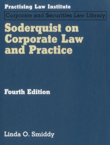 Soderquist on Corporate Law and Practice (9781402418358) by Smiddy, Linda O.