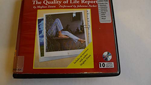Beispielbild fr The Quality of Life Report zum Verkauf von The Yard Sale Store