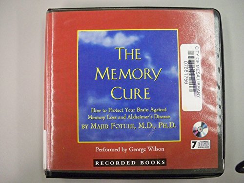 Beispielbild fr The Memory Cure zum Verkauf von SecondSale
