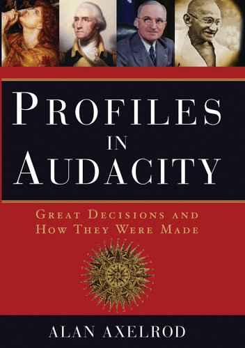 Stock image for Profiles in Audacity: Great Decisions and How They Were Made for sale by SecondSale