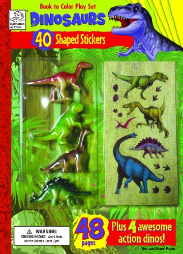9781403702289: Book to Color Play Set: Dinosaurs with Toys, Stickers and Giant Poster (Play Sets)