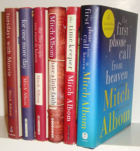 Stock image for Mitch Albom's 6 Book Set (Tuesdays with Morrie, Have a Little Faith, for One More Day, Five People You Meet in Heaven, Time Keeper, First Phone Call From Heaven for sale by Byrd Books