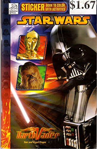 Stock image for Star Wars: Sticker to Color with activities book: Darth Vader for sale by ThriftBooks-Dallas