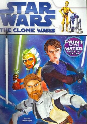 9781403752246: Star Wars The Clone Wars: Paint With Water Book to Color