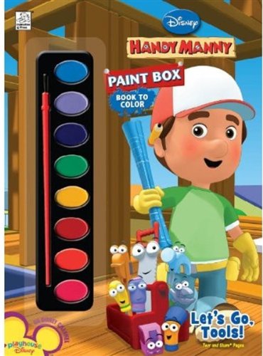 Disney Handy Manny: Let's Go, Tools! Paint Box Book to Color (9781403754943) by Dalmatian Press