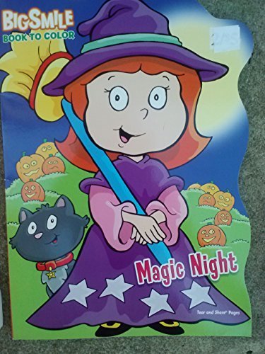Imagen de archivo de HALLOWEEN: Big Smile Book to Color Magic Night a la venta por BargainBookStores