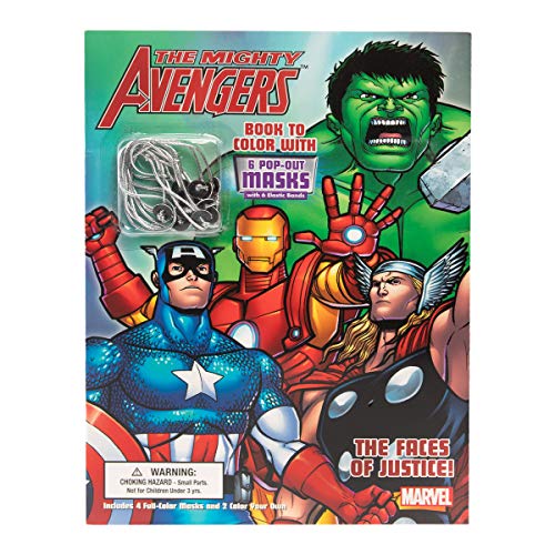 Beispielbild fr Bendon Publishing The Faces of Justice, The Mighty Avengers Coloring Book with Masks zum Verkauf von Reliant Bookstore