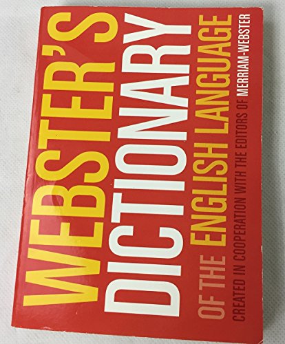 Beispielbild fr Webster's Dictionary zum Verkauf von Better World Books: West