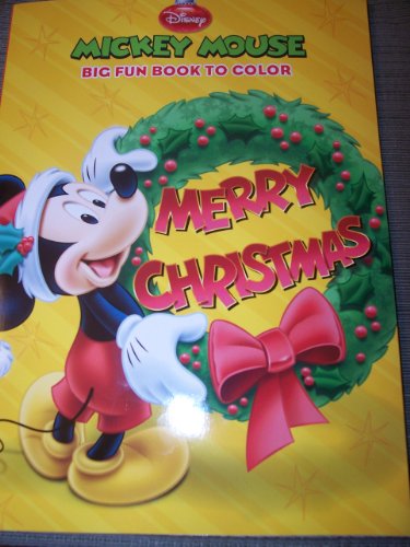 9781403781680: disney-mickey-mouse-big-fun-book-to-color-cheerful-giving-holiday-christmas-edition-disney