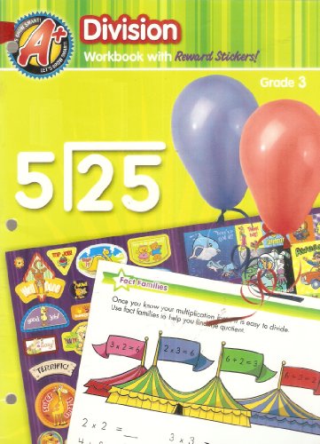 Beispielbild fr Division Workbook with Reward Stickers Grade 3 zum Verkauf von SecondSale