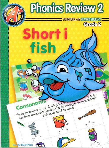 Stock image for Phonics Review 2; Workbook with Reward Stickers (Grade 2) for sale by Wonder Book
