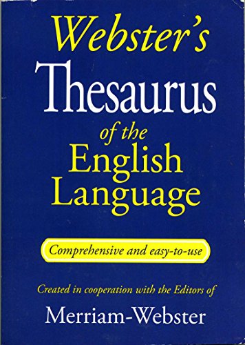 Beispielbild fr Webster's THesaurus of the English Language zum Verkauf von SecondSale