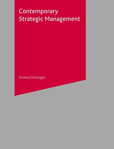 Beispielbild fr Contemporary Strategic Management zum Verkauf von Better World Books