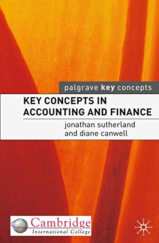 Imagen de archivo de Key Concepts in Accounting and Finance (Palgrave Key Concepts) a la venta por Anybook.com