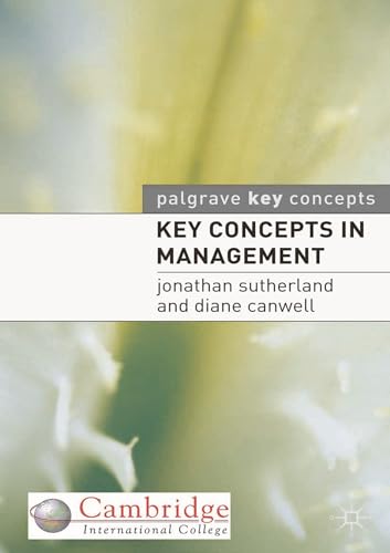 Beispielbild fr Key Concepts in Management zum Verkauf von Buchpark