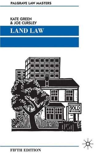 Beispielbild fr Land Law (Palgrave Law Masters) zum Verkauf von WorldofBooks