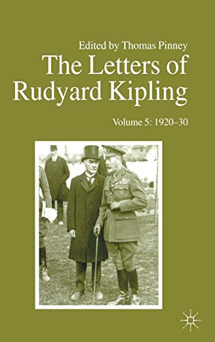 9781403921314: The Letters of Rudyard Kipling 1920-30: Volume 5: 1920-30