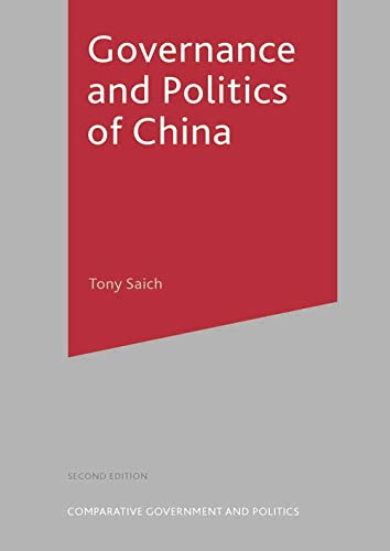 9781403921857: Governance and Politics of China (Comparative Government and Politics)
