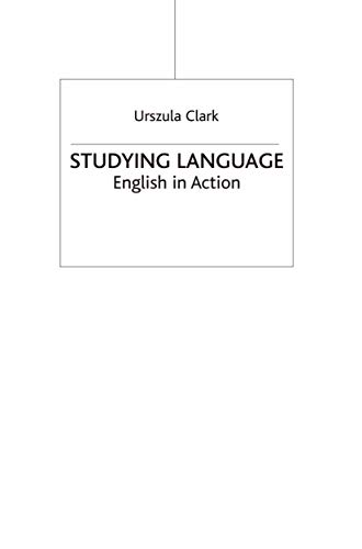 Imagen de archivo de Studying Language: English in Action: 1 (Perspectives on the English Language) a la venta por WorldofBooks