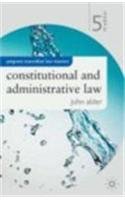 9781403933928: Constitutional and Administrative Law (Palgrave Law Masters)