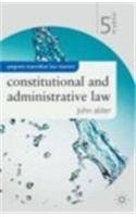 Constitutional and Administrative Law (9781403933928) by John Alder