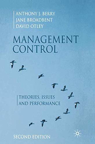 Stock image for Management Control : Theories, Issues and Performance for sale by Better World Books: West