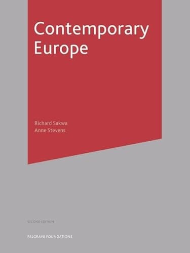 Stock image for Contemporary Europe (Palgrave Foundations Series) for sale by AwesomeBooks