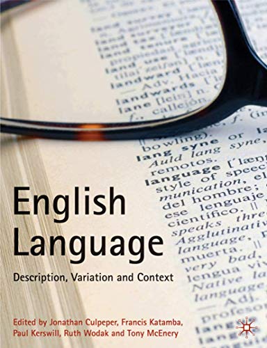 Stock image for English Language: Description, Variation and Context for sale by Ergodebooks