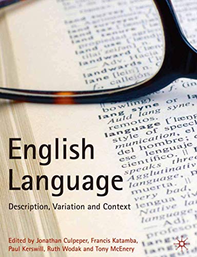 Beispielbild fr English Language : Description, Variation and Context zum Verkauf von Better World Books