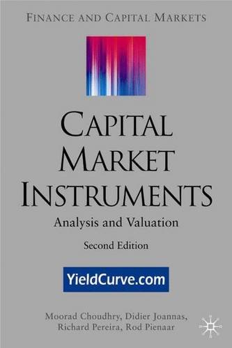 Beispielbild fr Capital Market Instruments: Analysis and Valuation zum Verkauf von AwesomeBooks