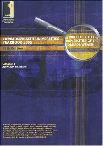 9781403969613: Commonwealth Universities Yearbook 2005: A Directory to the Universities of the Commonwealth and the Handbook of Their Association