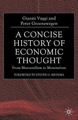 Imagen de archivo de A Concise History of Economic Thought: From Mercantilism to Monetarism a la venta por ThriftBooks-Dallas