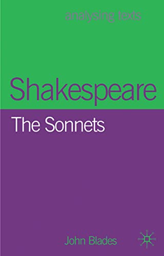 9781403992413: Shakespeare: The Sonnets: 80 (Analysing Texts)