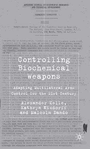 Imagen de archivo de Controlling Biochemical Weapons a la venta por Books Puddle