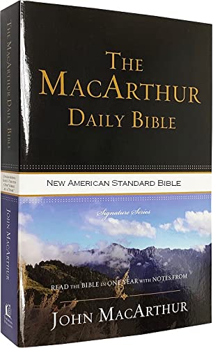 Imagen de archivo de NASB - The MacArthur Daily Bible - Brown LeatherSoft - Comfort Print - Read the Bible in One Year with Study Notes from John MacArthur - Signature Series a la venta por ThriftBooks-Dallas