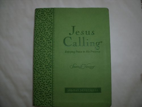 Jesus Calling Deluxe Edition (Large Print) Green Leather (9781404183711) by [???]