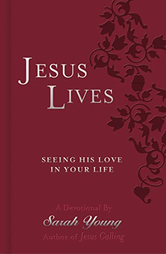 Jesus Lives Devotional (Deluxe Edition)-Cranberry LeatherSoft