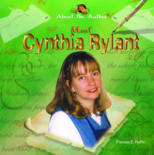 Stock image for Meet Cynthia Rylant for sale by Better World Books: West