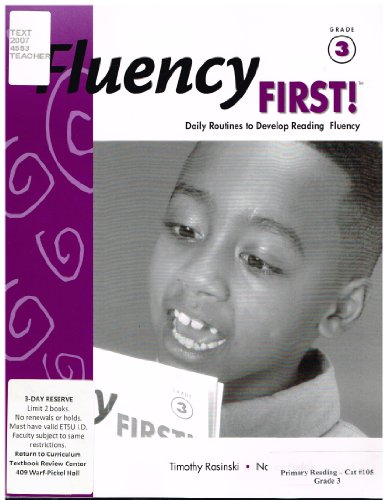 Stock image for Fluency First! Daily Routines to Develop Reading Fluency (Grade 3 Teacher's Guide) for sale by ThriftBooks-Dallas